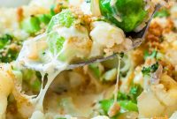 Roasted Broccoli, Cauliflower & Brussels Sprout Gratin Recipe