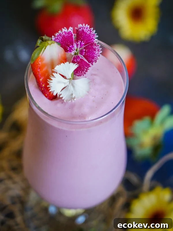 Strawberry Banana Milkshake
