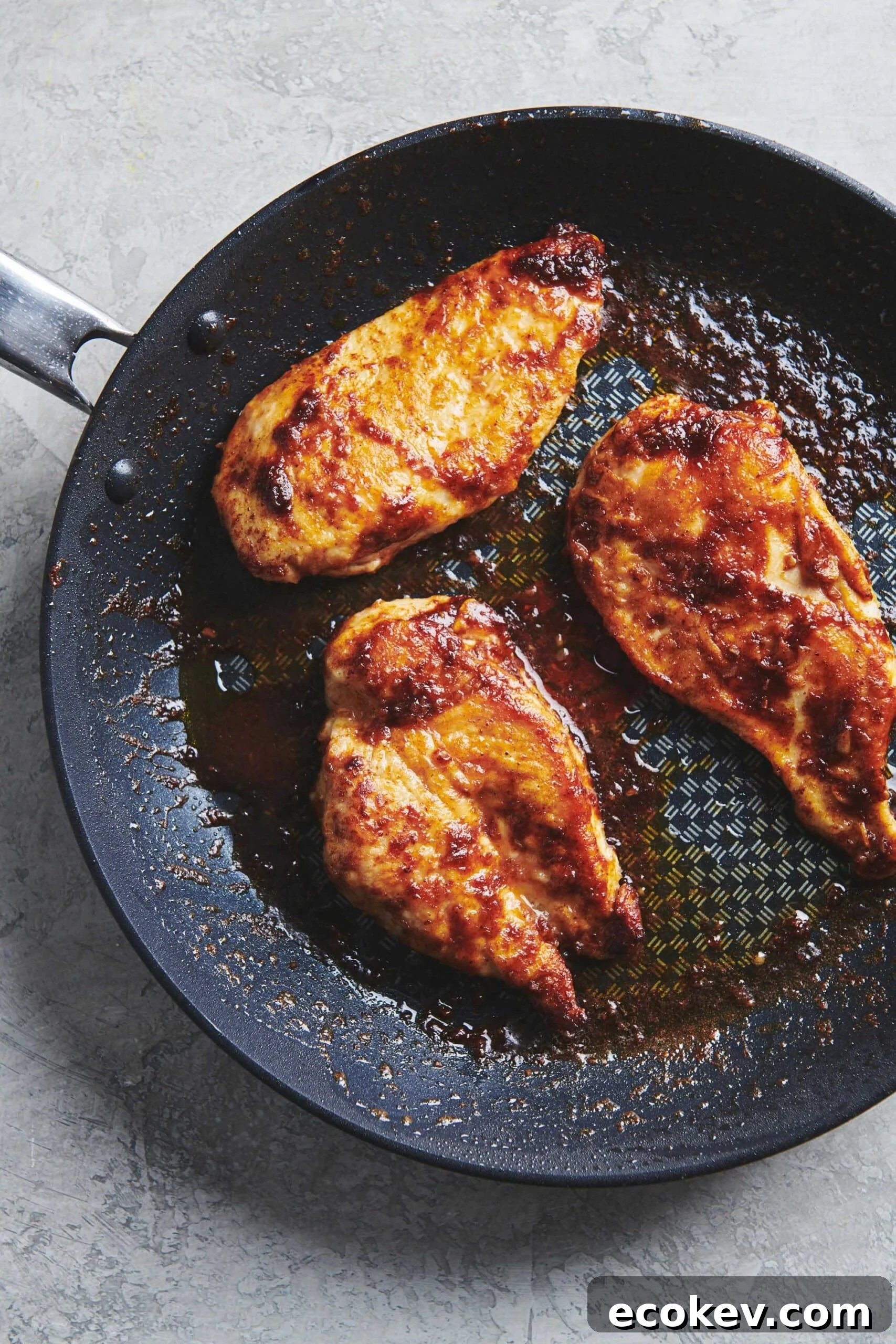 Honey Garlic Chicken in skillet.