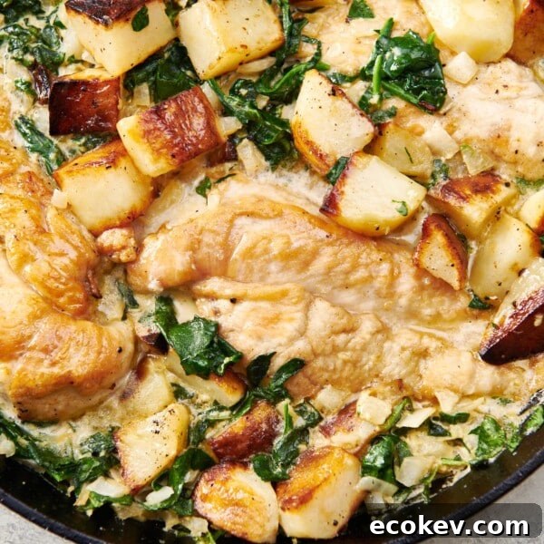Creamy Garlic Parmesan Chicken and Potatoes