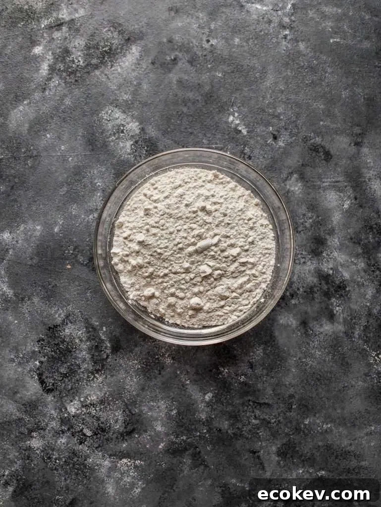 funfetti cupcakes dry ingredients in bowl