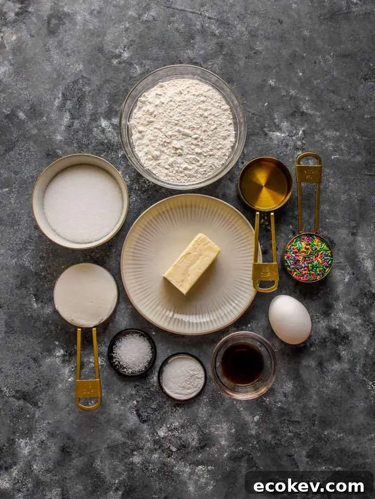 funfetti cupcakes ingredients