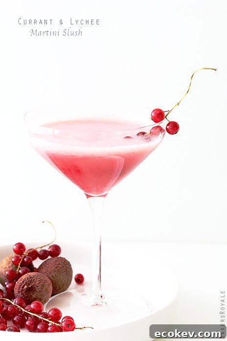 Currant and Lychee Martini Slush
