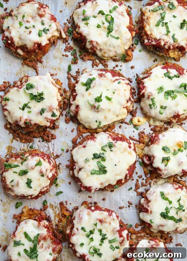 Crispy Eggplant Parmesan {No-Fry, Baked, Easy Recipe}
