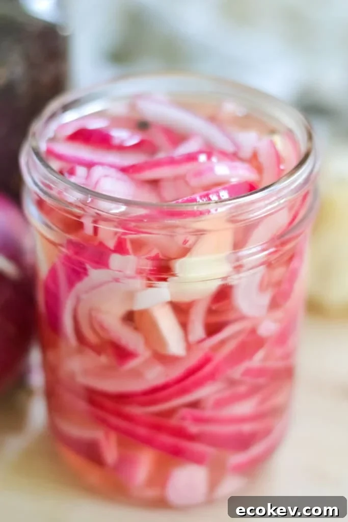 Pickled red onions