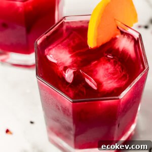overhead of two glasses of pineapple skin tea