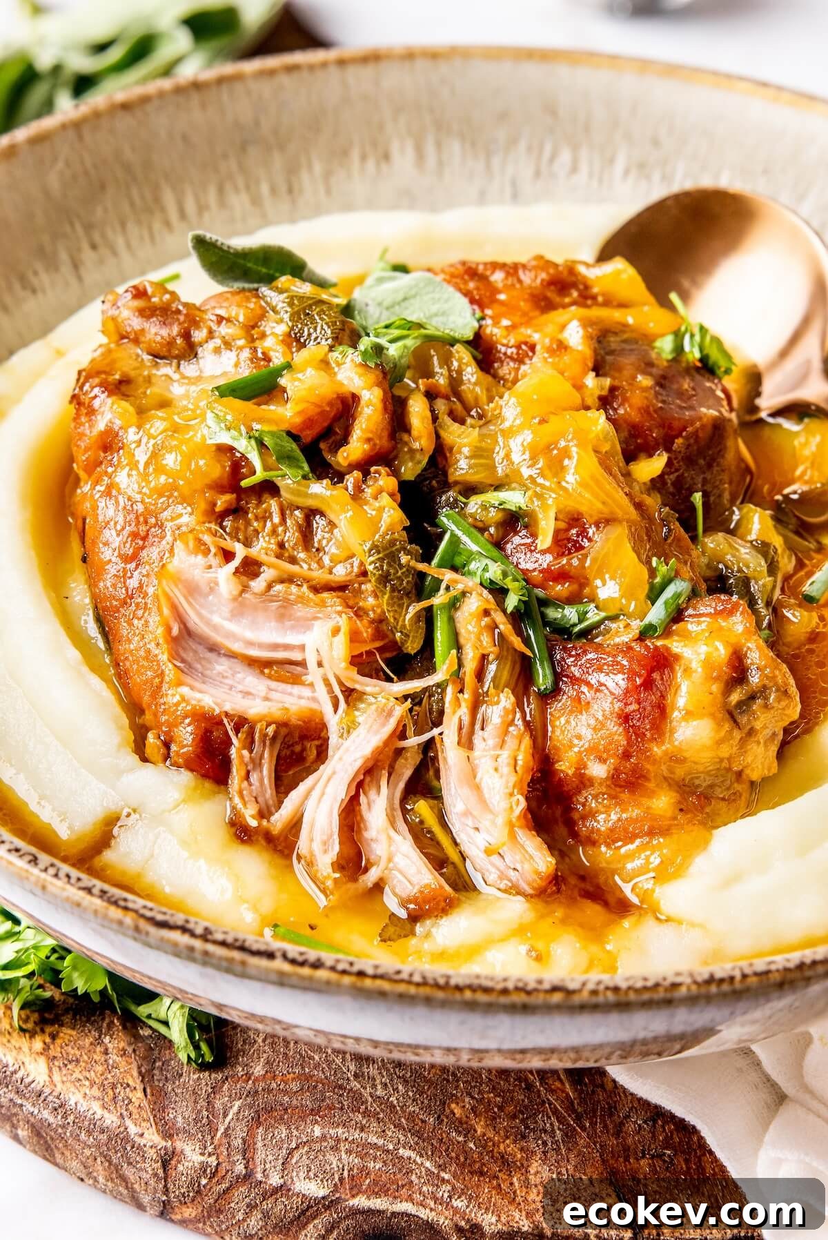 Cider Braised Pork Shoulder - Olivia Adriance