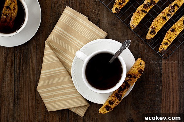 Pumpkin Chocolate Chip Biscotti