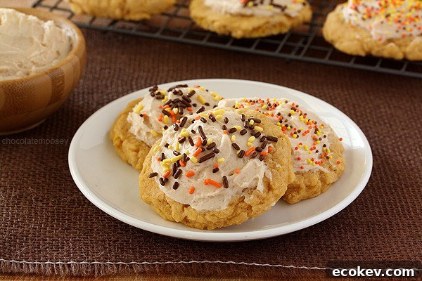 Soft Pumpkin Sugar Cookies