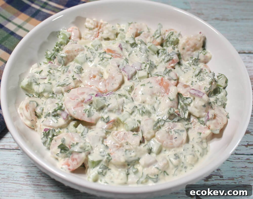 Keto Creamy Garlic Shrimp Salad6