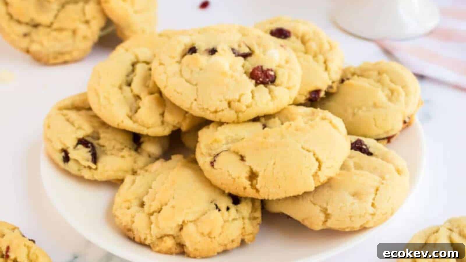 White Chocolate Cranberry Cookies