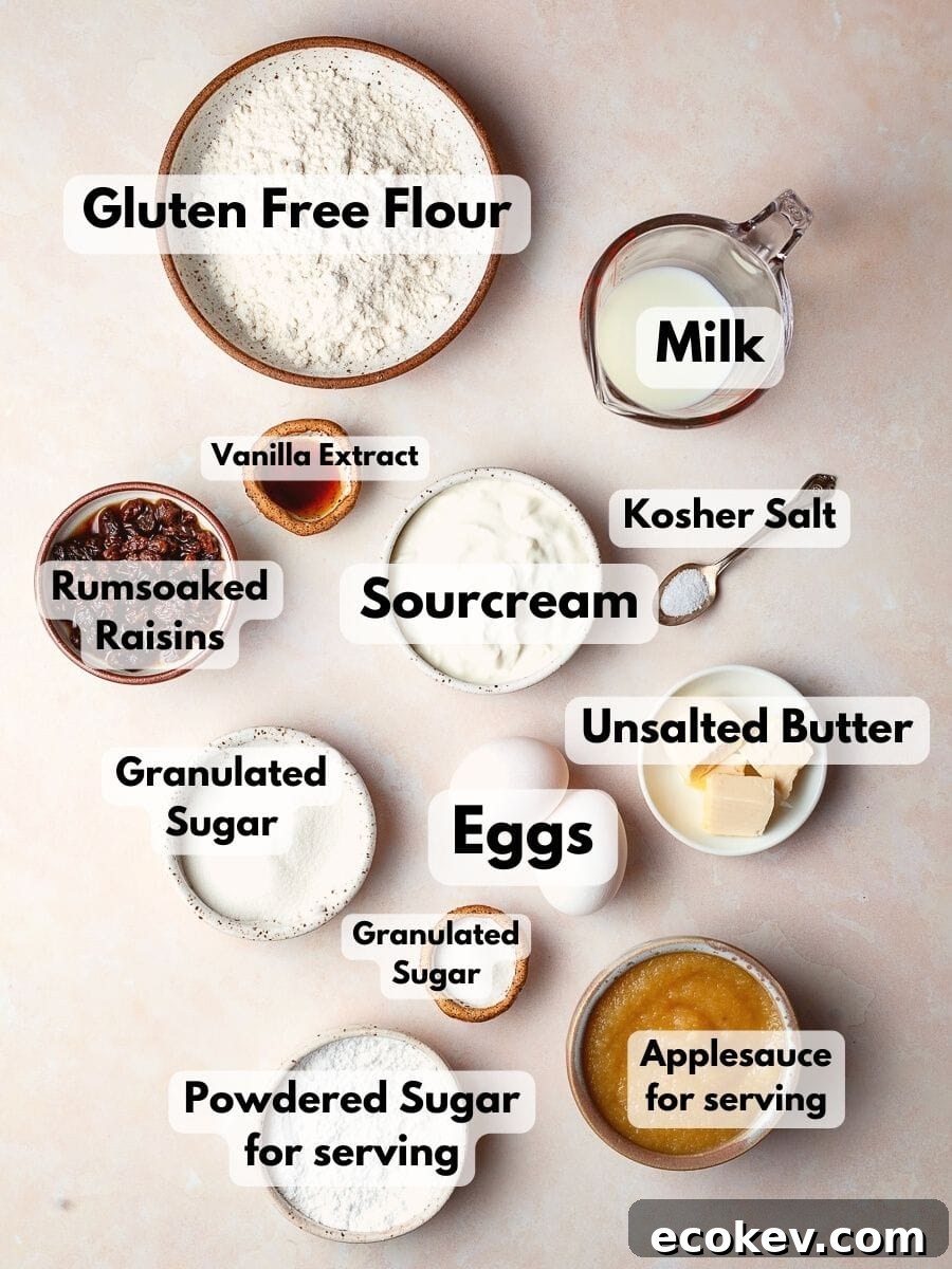 Ingredients needed to make Gluten Free Kaiserschmarrn Recipe