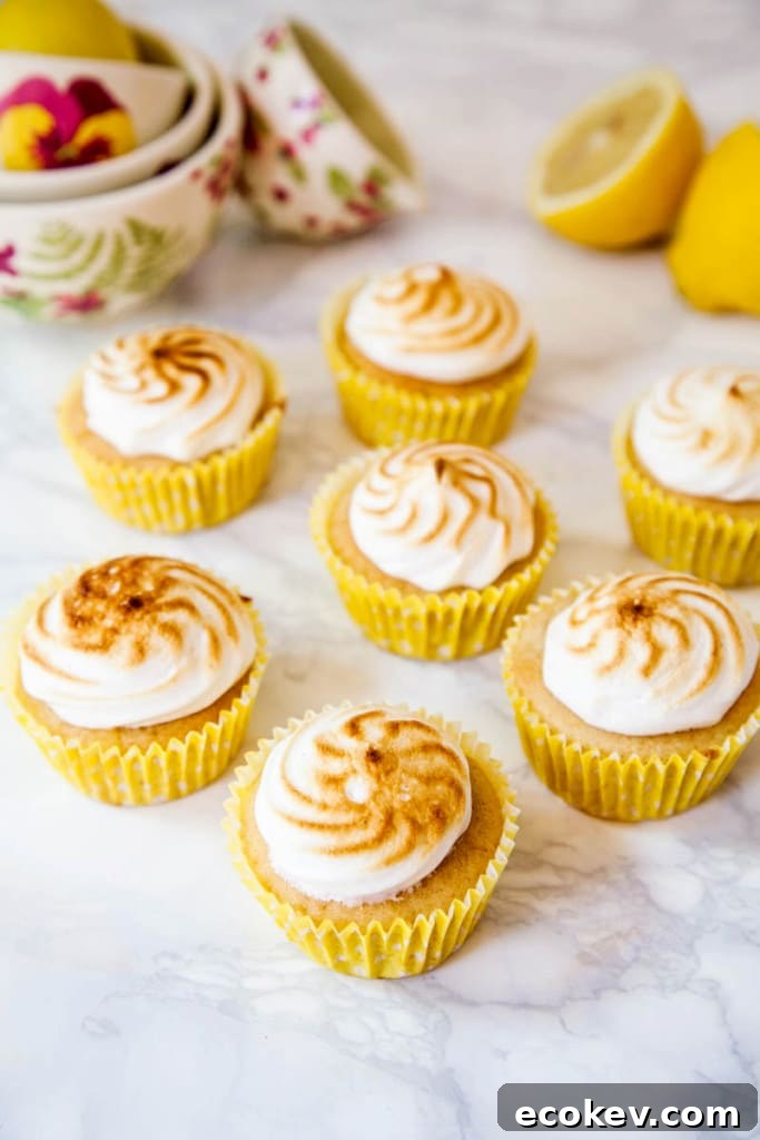 Vegan Lemon Meringue Cupcakes