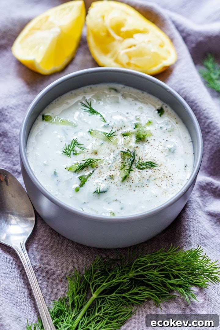 Homemade Greek Style Tzatziki Sauce