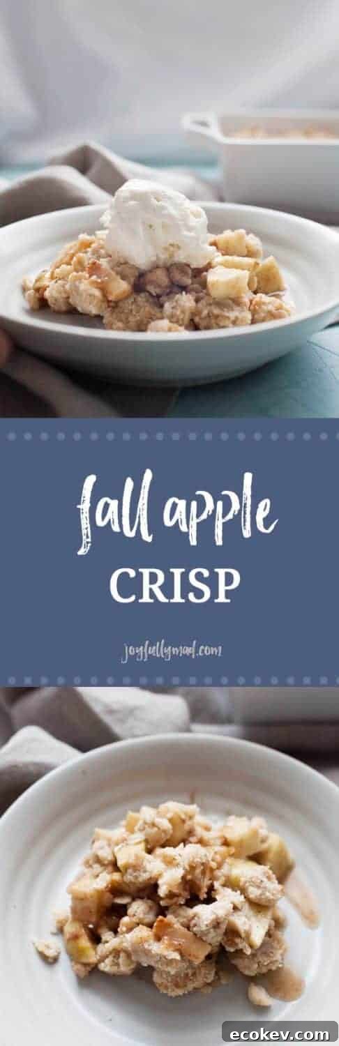 This fall apple crisp is an easy dessert that is perfect for any occasion this fall! Made with a mix of sweet and tart apples and topped with the perfect brown sugar oat crumble topping! It's best served warm with a scoop of ice cream but no matter how you eat it, it will be a crowd pleaser for sure.?