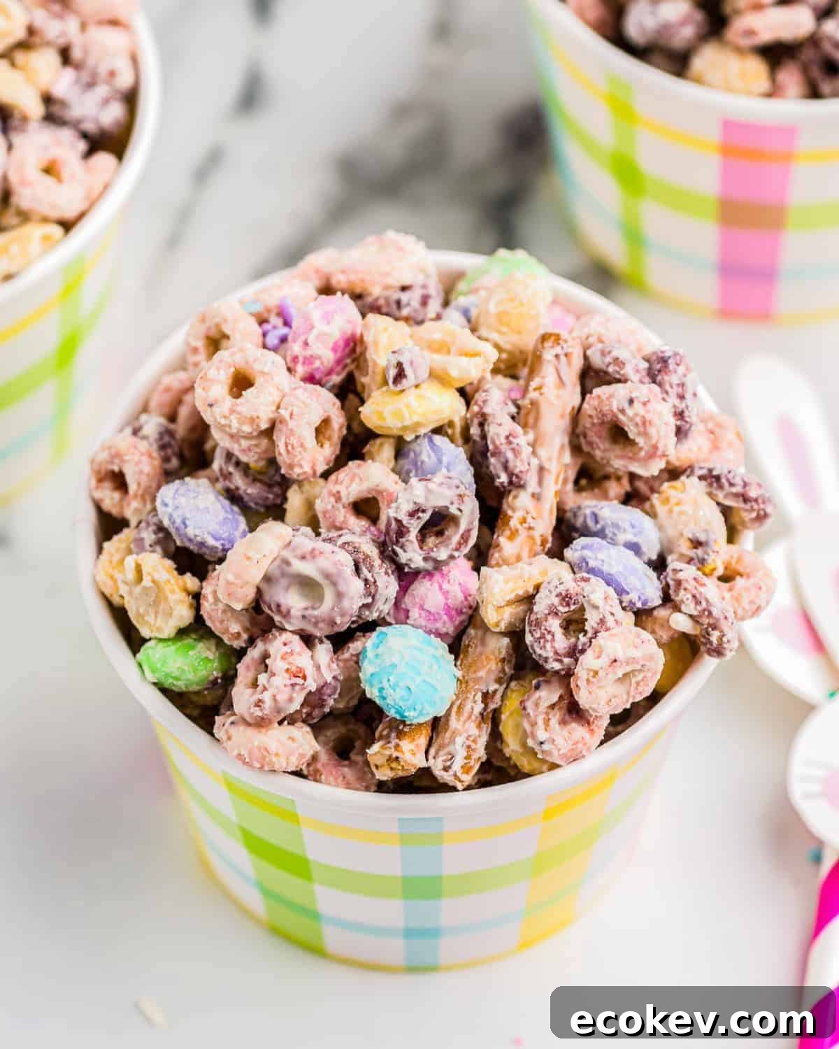 A cup filled with Easter bunny bait.