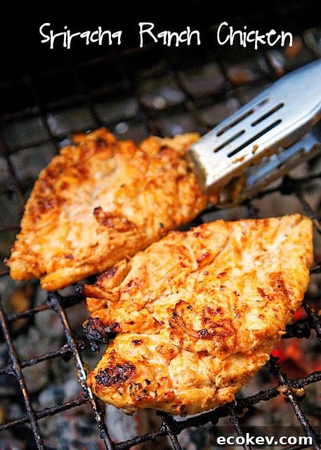 Sriracha Ranch Chicken Recipe - only 3 ingredients, including the chicken!