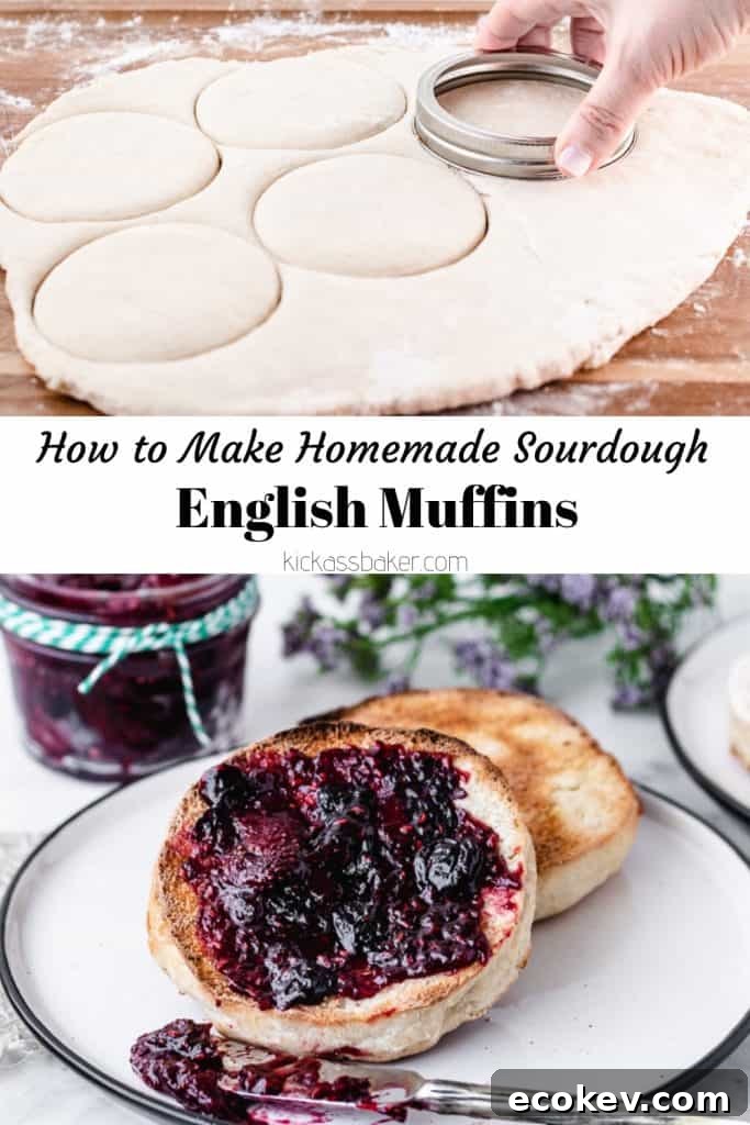 Homemade Sourdough English Muffins | kickassbaker.com