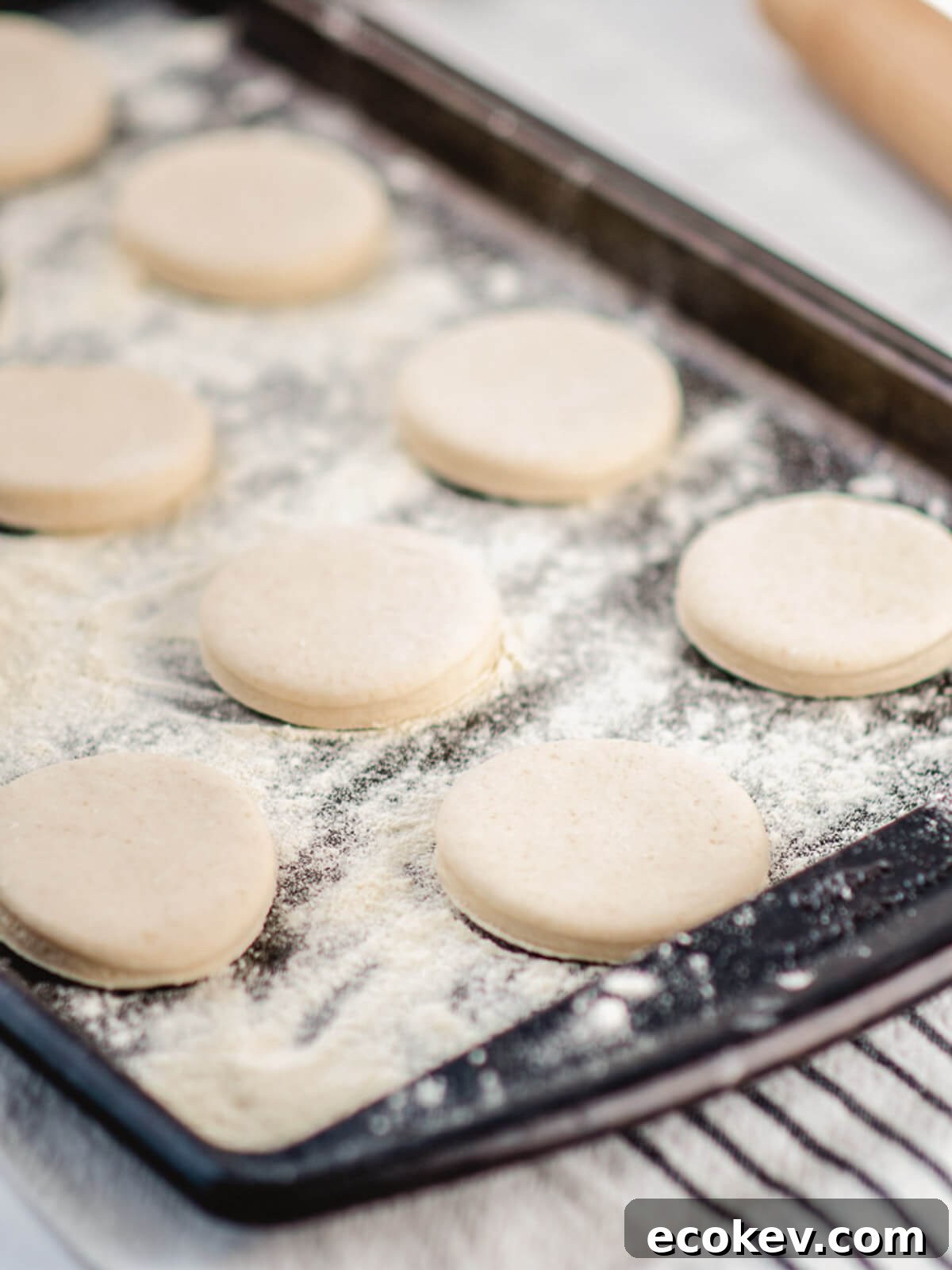 Semolina flour works well to prevent dough from sticking to parchment paper.