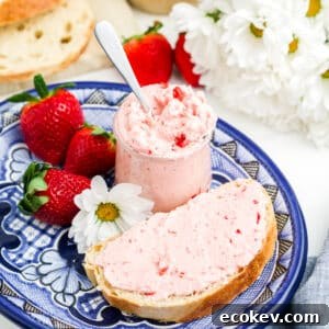 Strawberry butter in a jar and spread on bread.