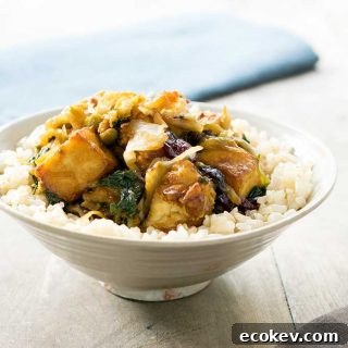 Quick and Easy Tofu Superfood Stirfry Made with an Eat Smart Sweet Kale Salad Kit