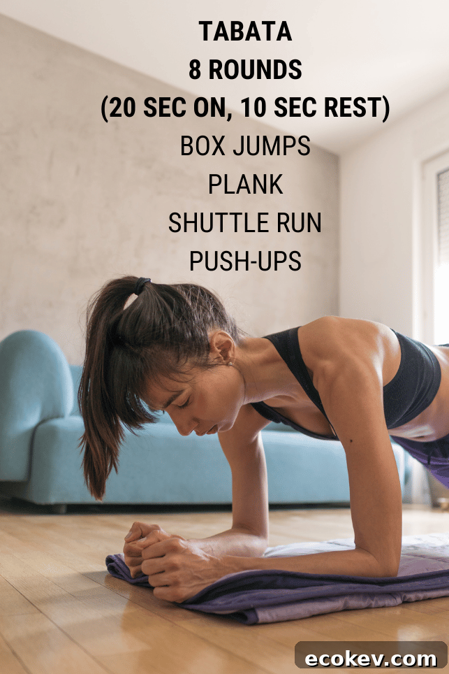Tabata workout demonstration