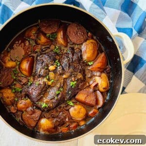 braised chuck roast recipe in a dutch oven.