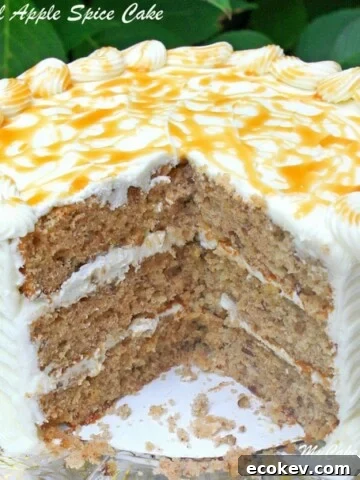 Moist and Delicious Caramel Apple Spice Cake