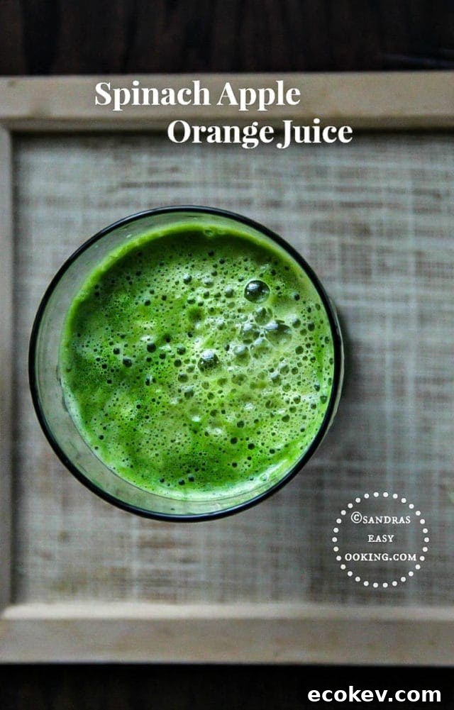 Spinach Apple Orange Juice