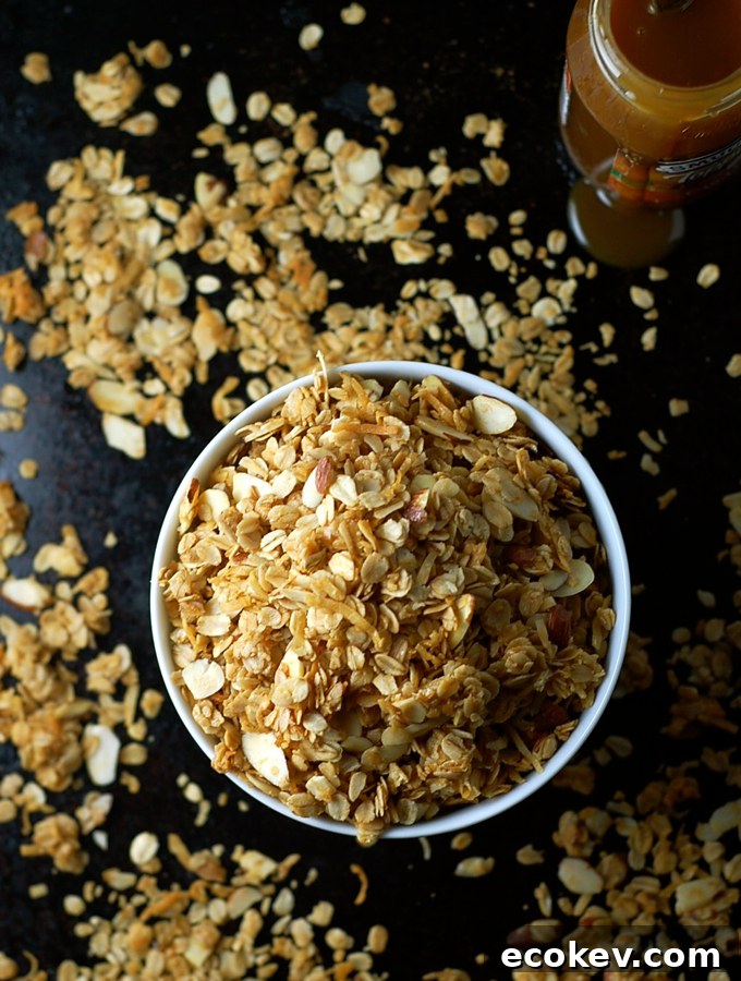 Six Ingredient Salted Caramel Granola