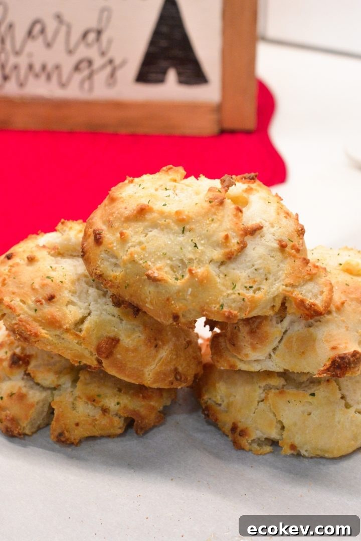 These savory blue cheese biscuits recipe made with Bisquick are so simple to make using a  biscuit mix, butter, blue cheese crumbles, and buttermilk. 