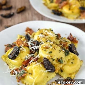 Butternut squash ravioli