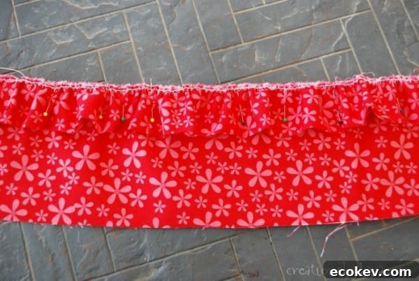 adding a Ruffle to a Skirt