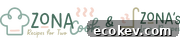 zona cooks recipes for two and zona's lazy recipes site logo.