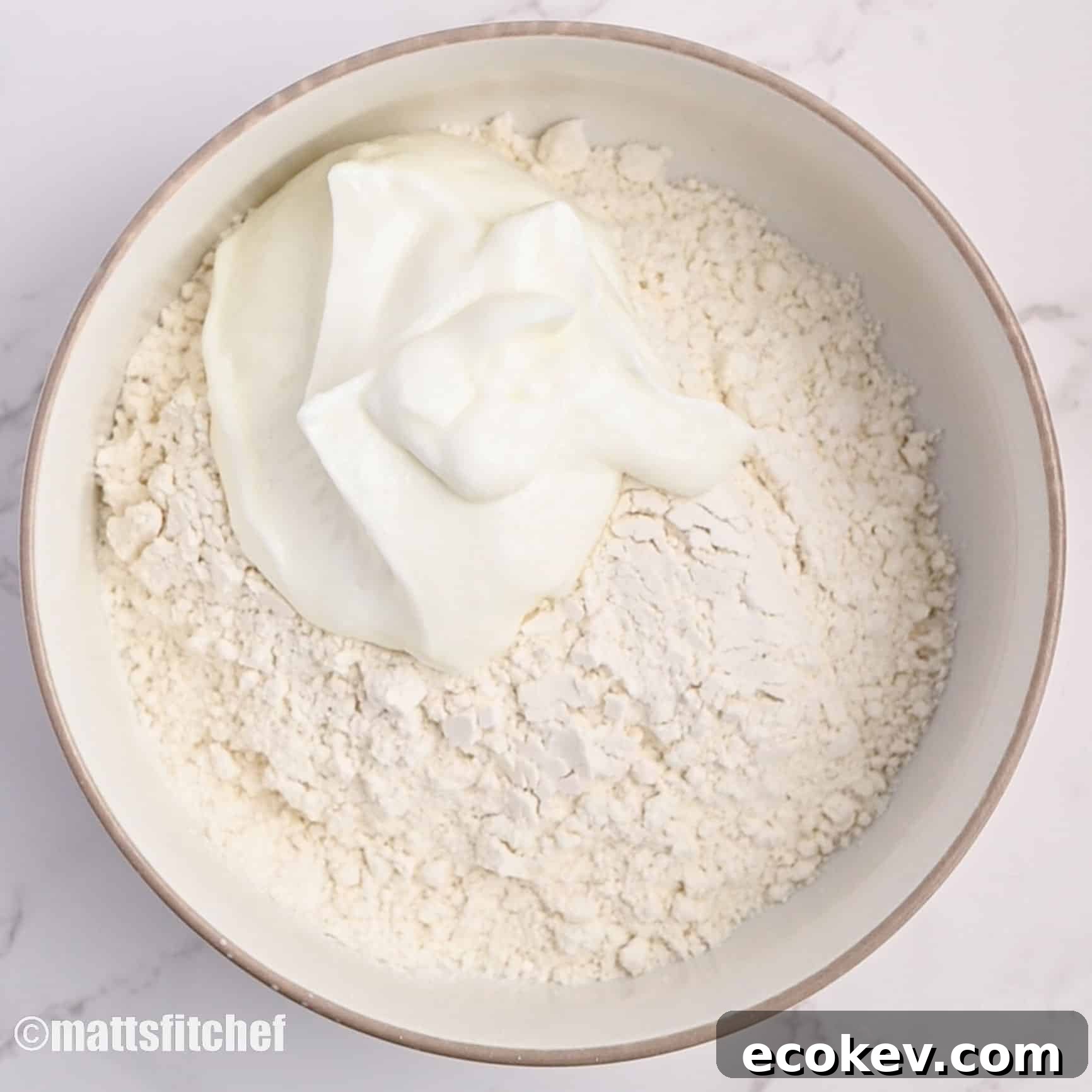 how to make Greek yogurt pizza dough without yeast