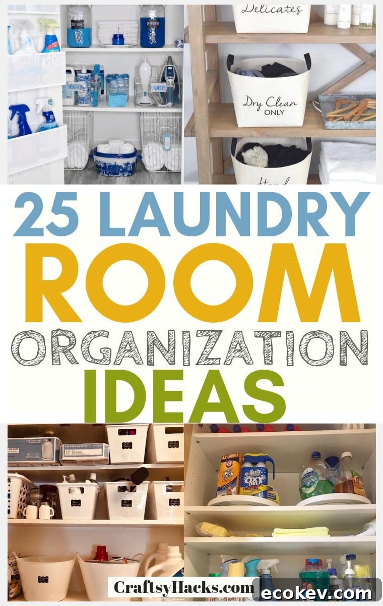 organizing tips for laundry room