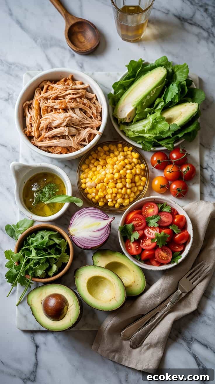 BBQ Chicken & Corn Salad