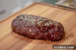 smoked meatloaf with glaze