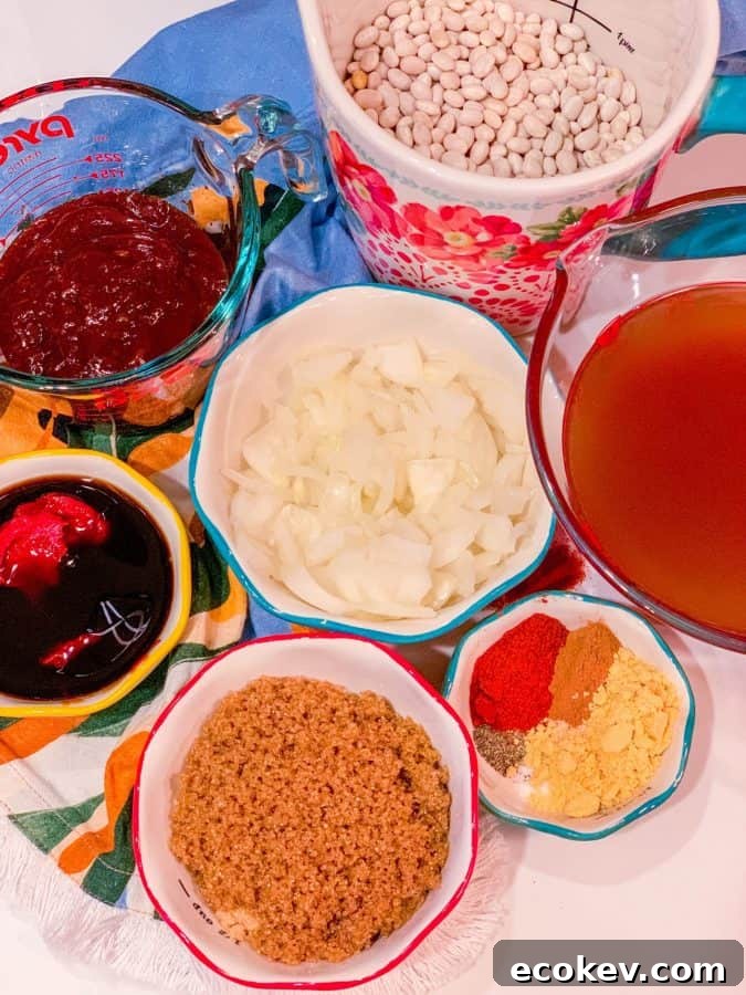What ingredients do you need to make Southern soul food baked beans?