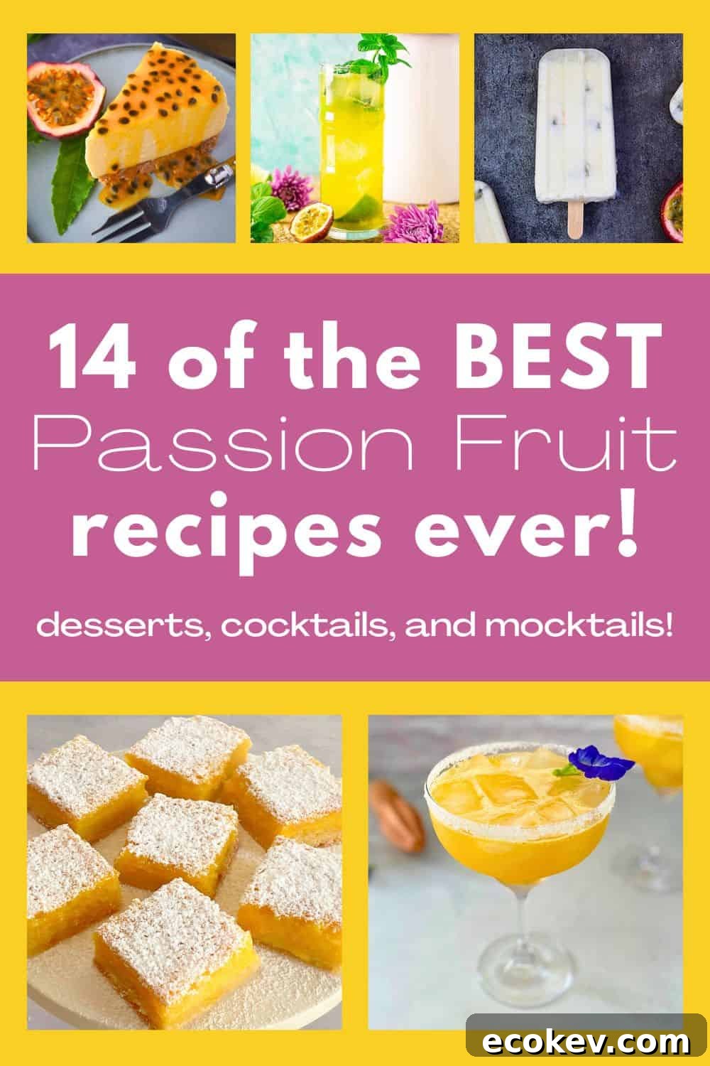 Passion Fruit Recipes Round Up