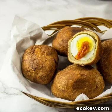 Basket of African egg rolls.