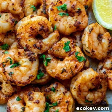Square image of shrimp on pan.