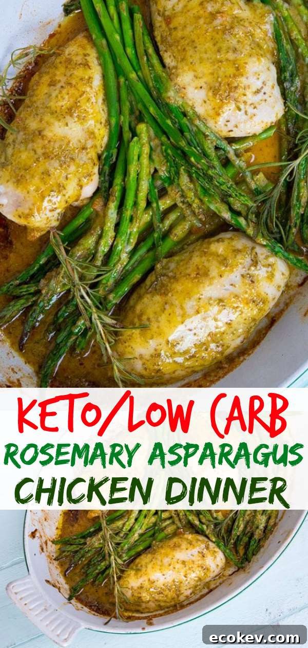 One Pan Rosemary Chicken & Asparagus Dinner