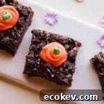 Spring Carrot Patch Brownies are a chocolatey, ooey-gooey, Oreo crumble-covered, delicious Spring treat. These cute garden brownies are perfect to make for dessert on Easter, or for any Spring gathering.