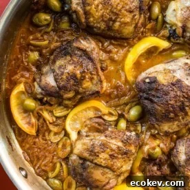 Chicken Thighs with Onions and Green Olives