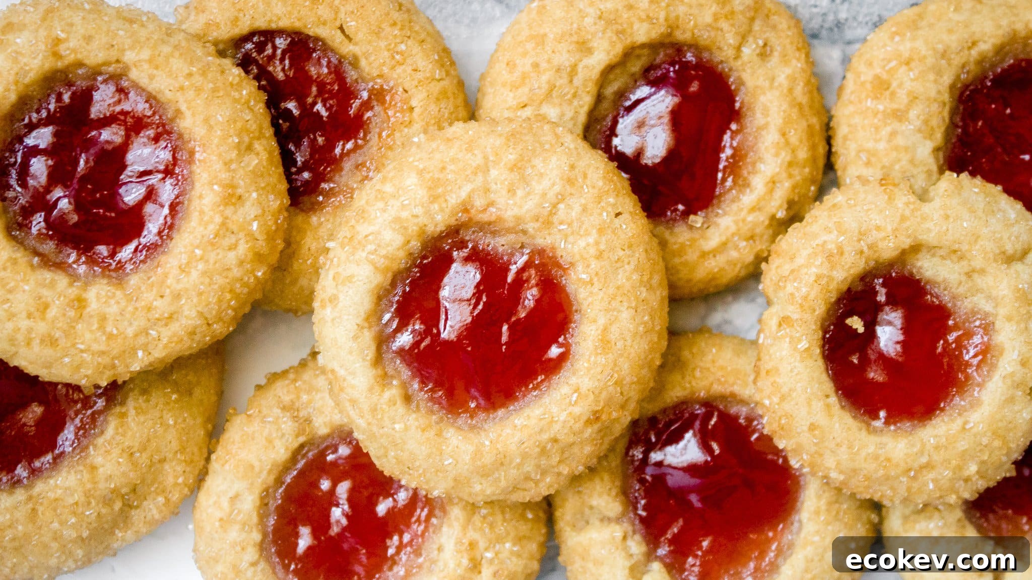 Peanut Butter and Jelly Thumbprint Cookies Recipe | Chenée Today