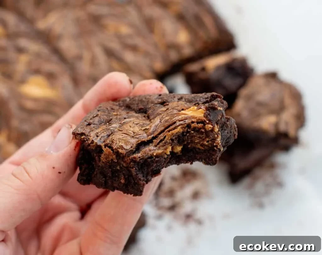 Brownies on a cutting board.