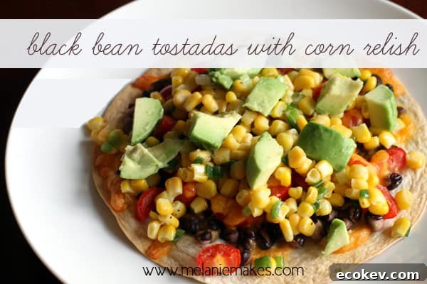 Black Bean Tostadas | Melanie Makes