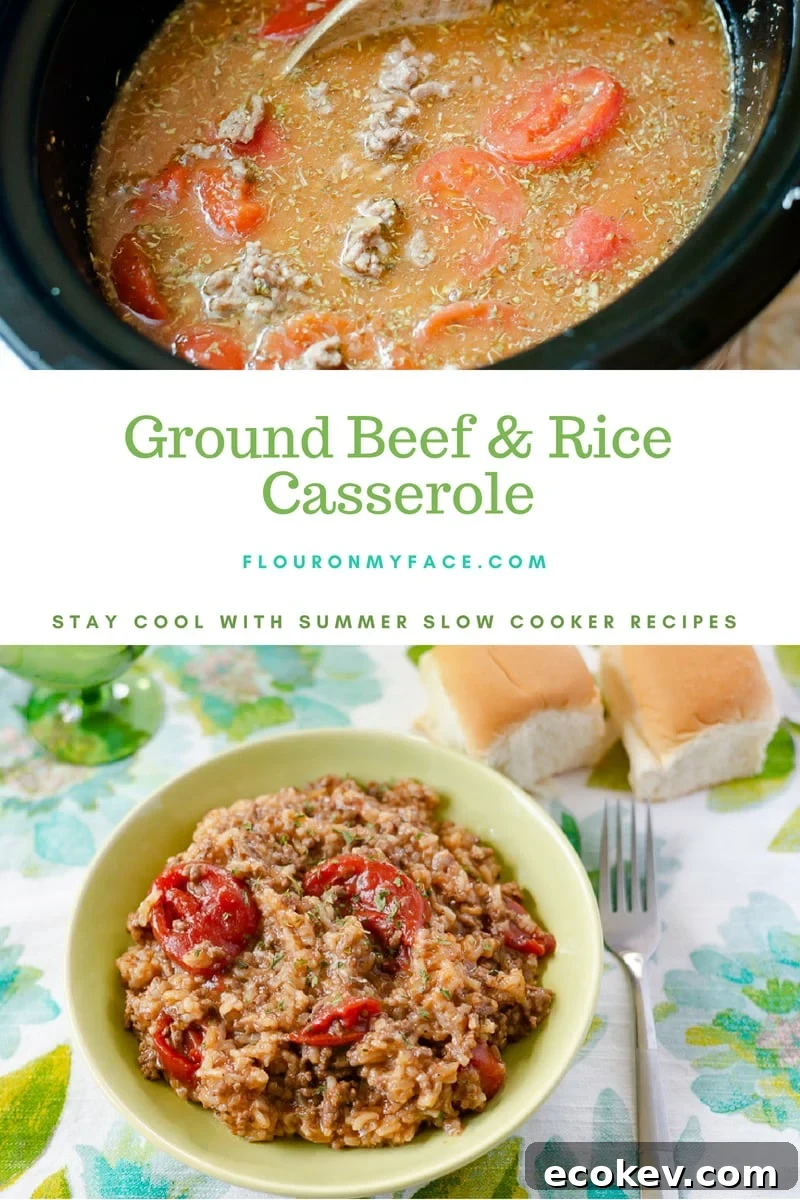 Ground Beef and Rice Crock Pot recipe 