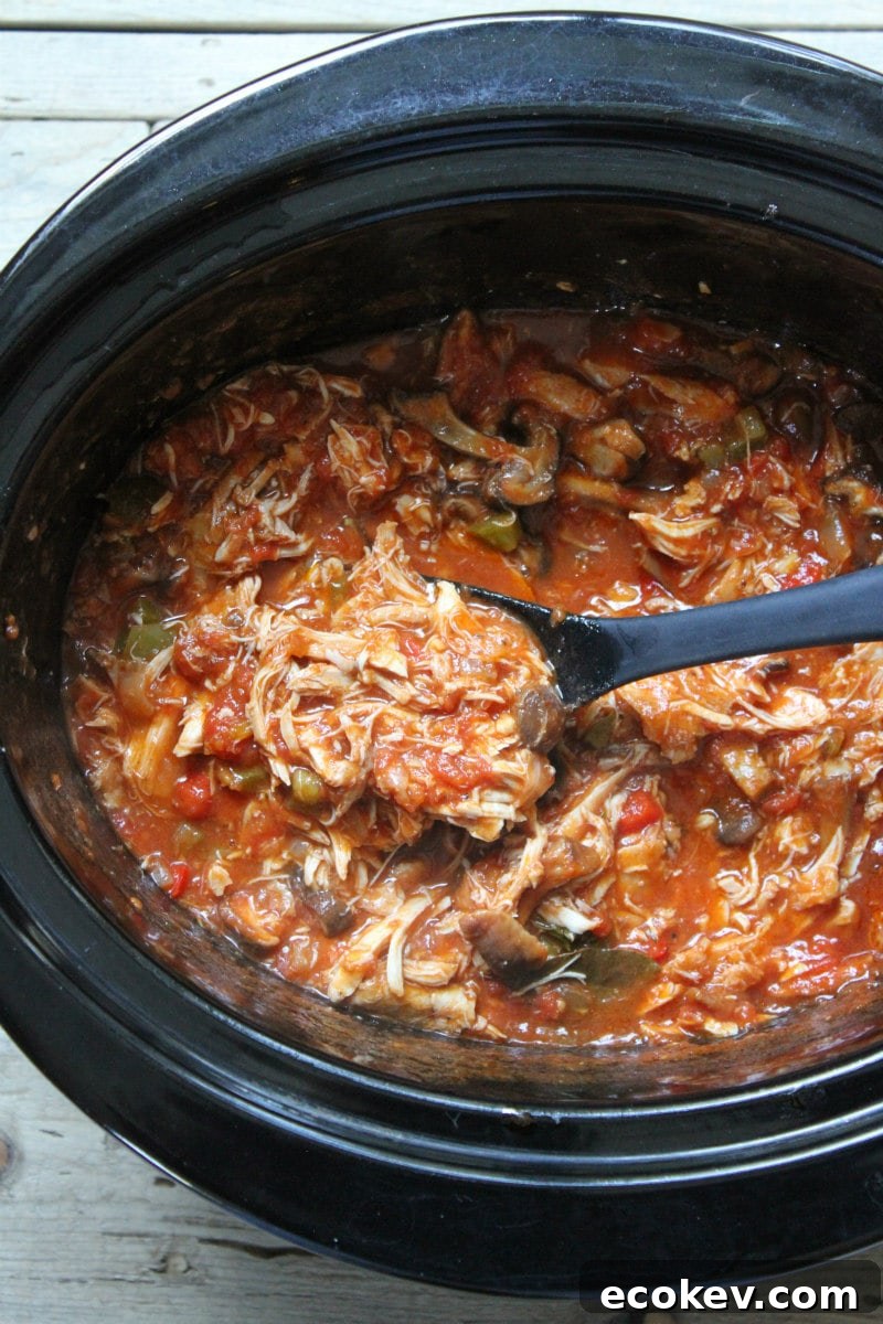 Slow Cooker Chicken Cacciatore